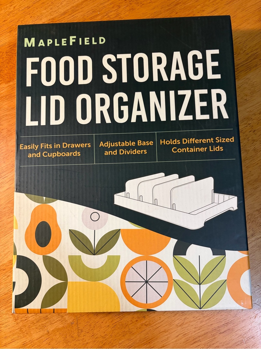 Maplefield Food Storage Lid Organizer Set